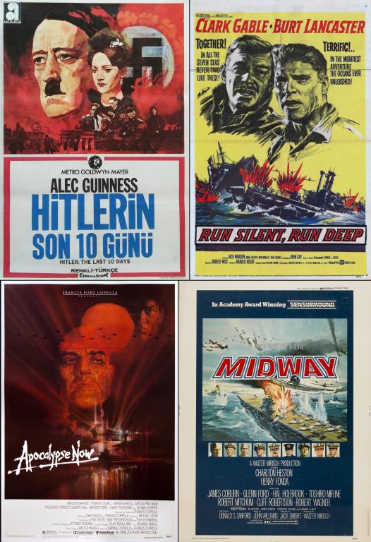 WAR FILMS 1946-1980 ONE SHEETS - LOT OF 28 (1 of 2)