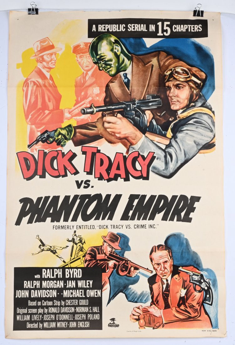 DICK TRACY vs PHANTOM EMPIRE ONE SHEET (1 of 4)
