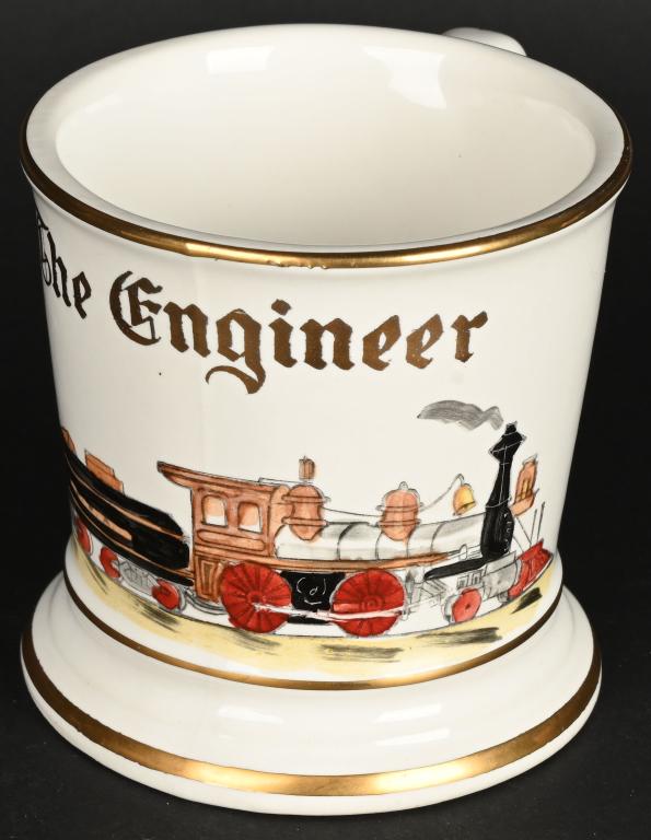 OCCUPATIONAL SHAVING MUG TRAIN ENGINEER (1 of 4)