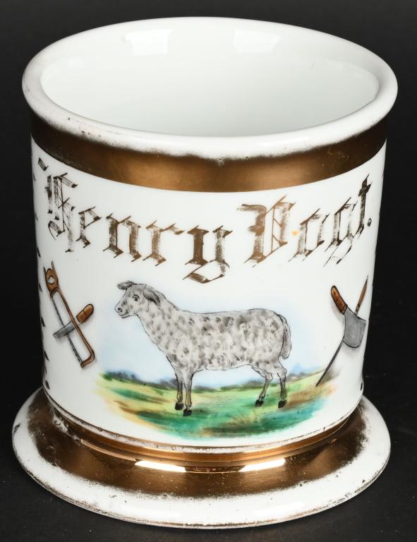 OCCUPATIONAL SHAVING MUG BUTCHER (1 of 4)