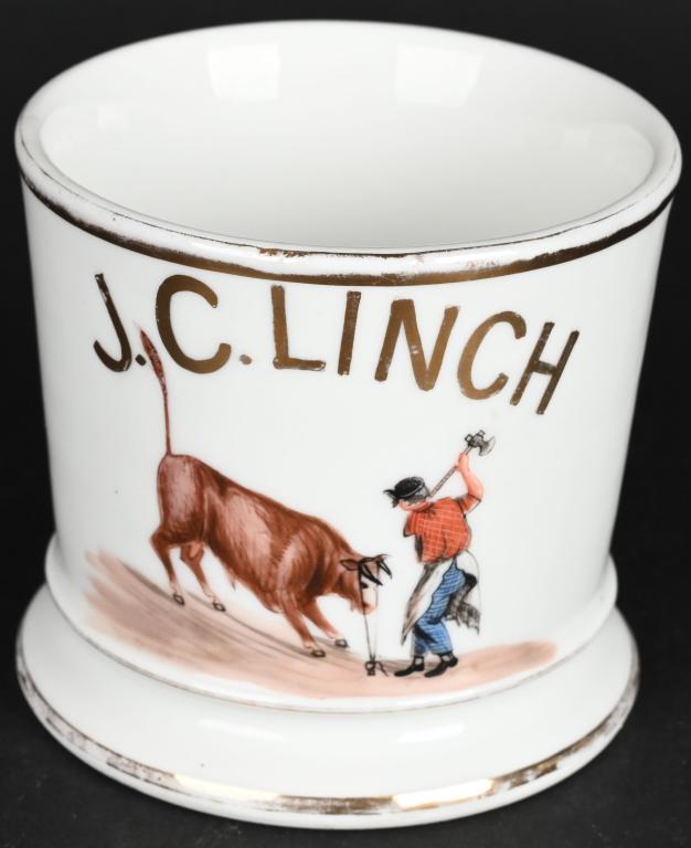 OCCUPATIONAL SHAVING MUG BUTCHER, UNUSUAL (1 of 4)