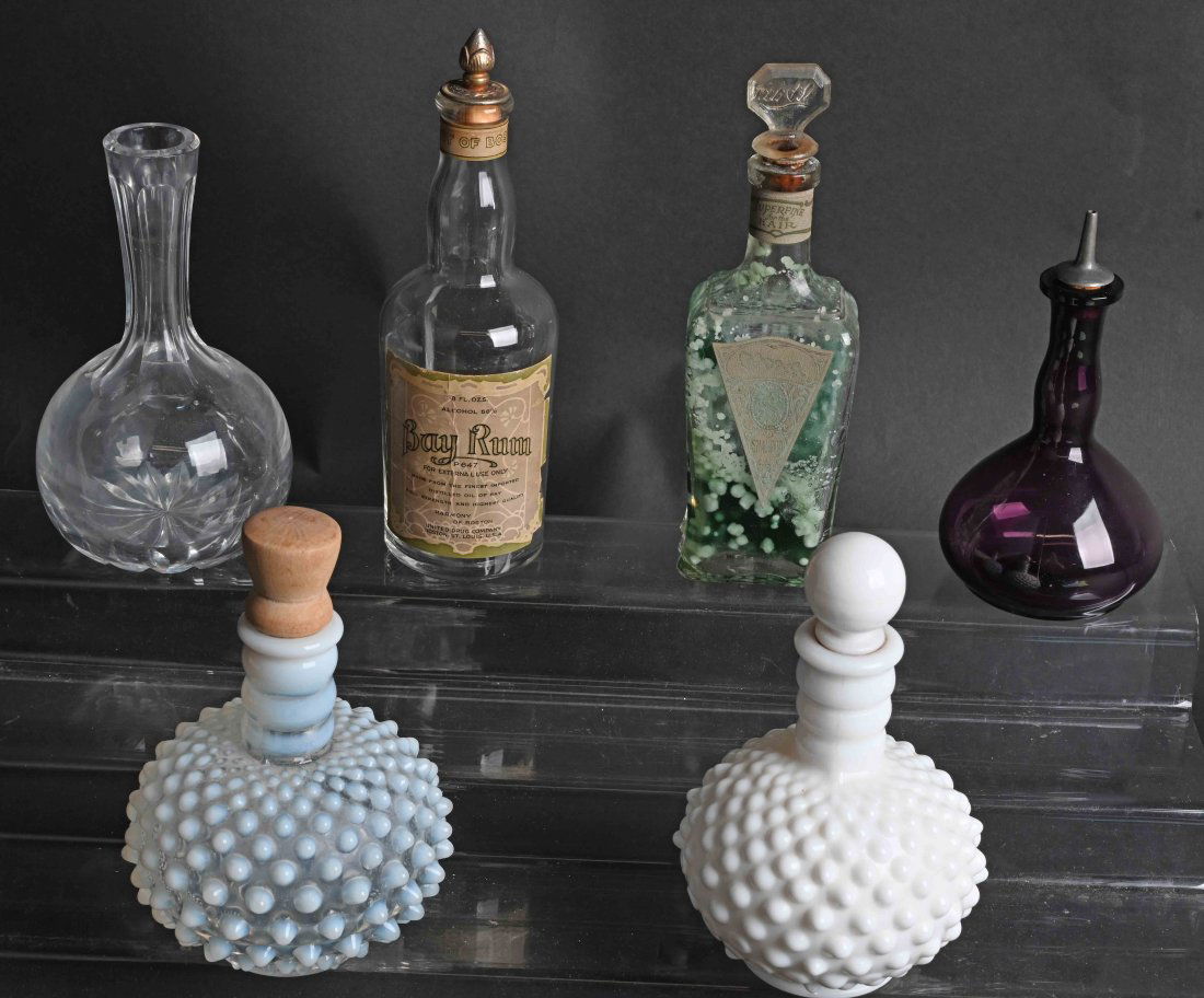 6- VINTAGE BARBER TONIC and SHAMPOO BOTTLES (1 of 5)