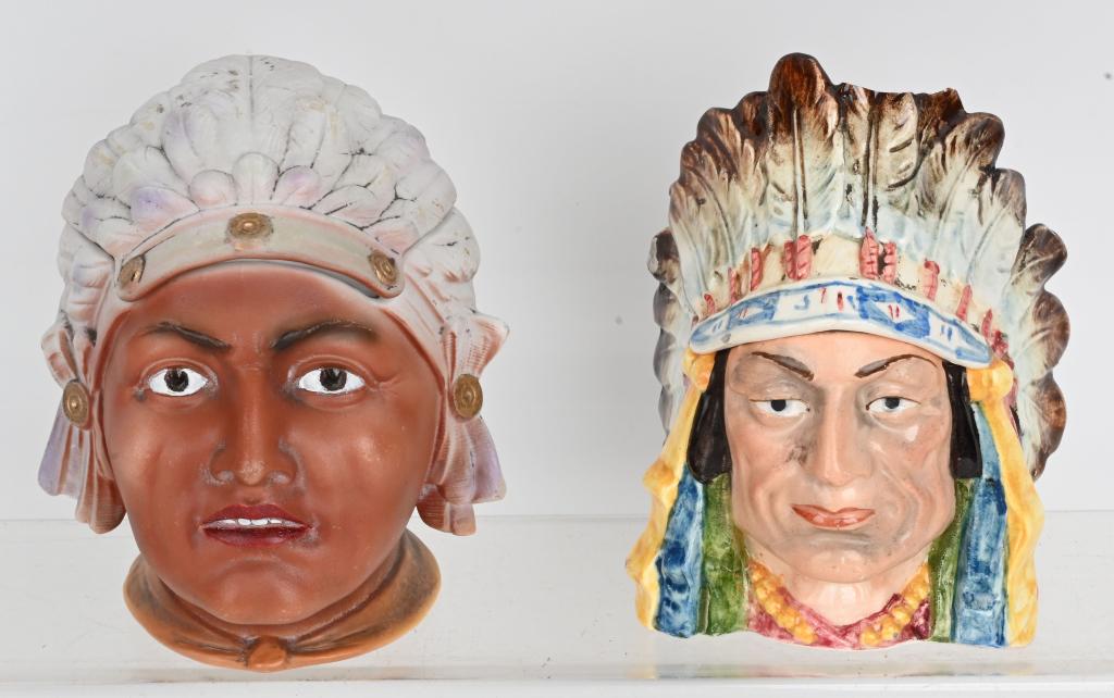 2- INDIAN CHIEF FIGURAL TOBACCO HUMIDORS (1 of 3)