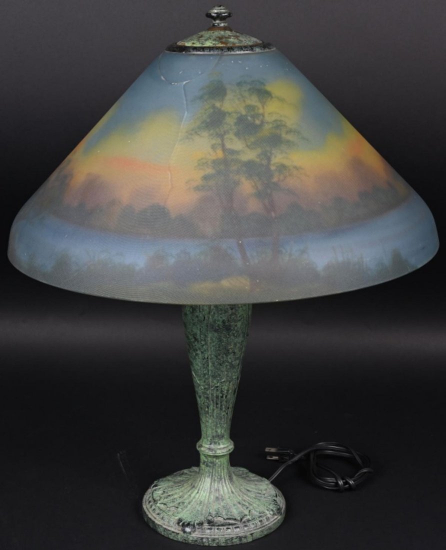 JEFFERSON REVERSE PAINTED TABLE LAMP (1 of 6)