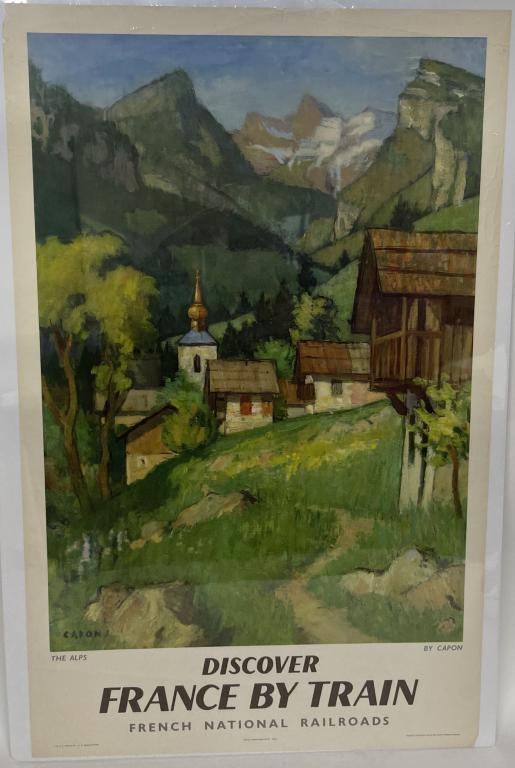 DISCOVER FRANCE BY TRAIN VINTAGE TRAVEL POSTER (1 of 3)