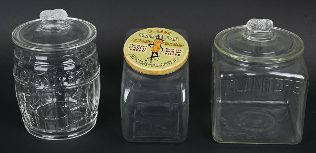 3- VINTAGE PLANTERS PEANUTS COUNTRY STORE JARS (1 of 4)