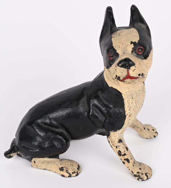 HUBLEY CAST IRON BOSTON TERRIER DOOR STOP (1 of 5)