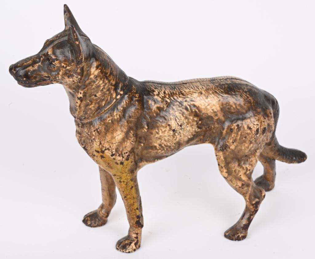 HUBLEY CAST IRON GERMAN SHEPARD DOOR STOP (1 of 5)