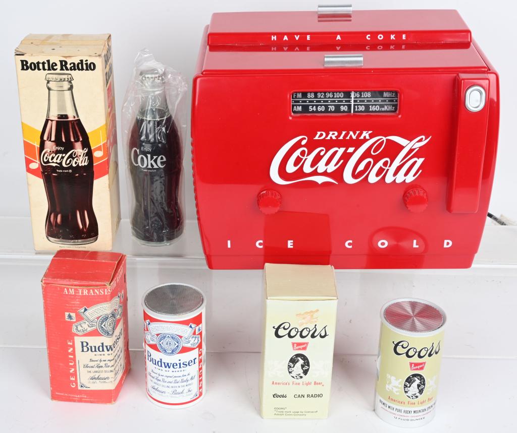 4- COCA COLA , BUDWEISER & COORS RADIOS (1 of 4)