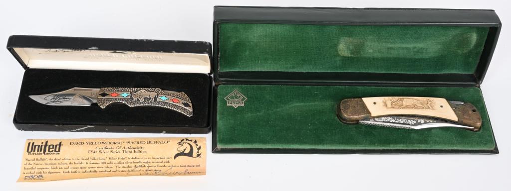 2- BOXED POCKET KIVES, SACRED BUFFALO & PUMA (1 of 8)