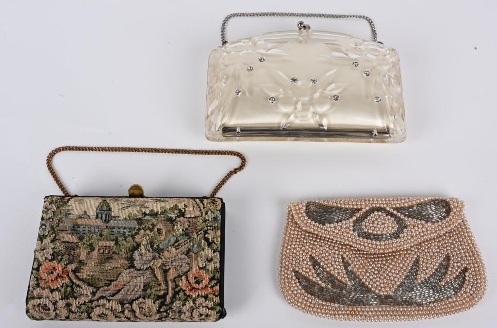 3- VINTAGE LADIES PURSES, LUCITE and MORE (1 of 5)