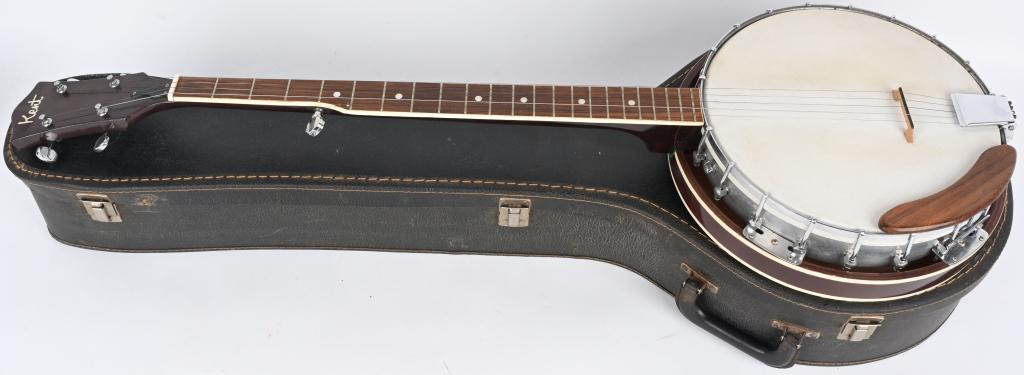 Vintage Kent 5 String Banjo W Case