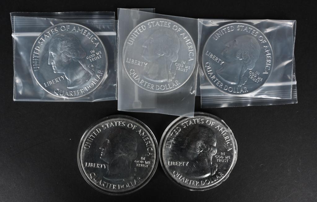 5- US MINT AMERICA THE BEAUTIFUL .999 5ozt SILVER (1 of 3)