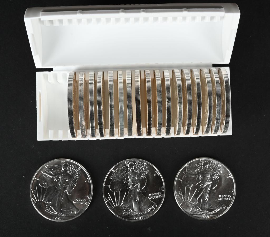 20- US .999 SILVER AMERICAN EAGLES (1 of 3)