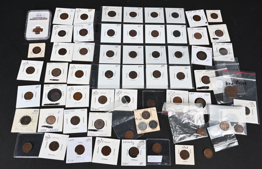ESTATE US COPPER PENNY COLLECTION (1 of 8)