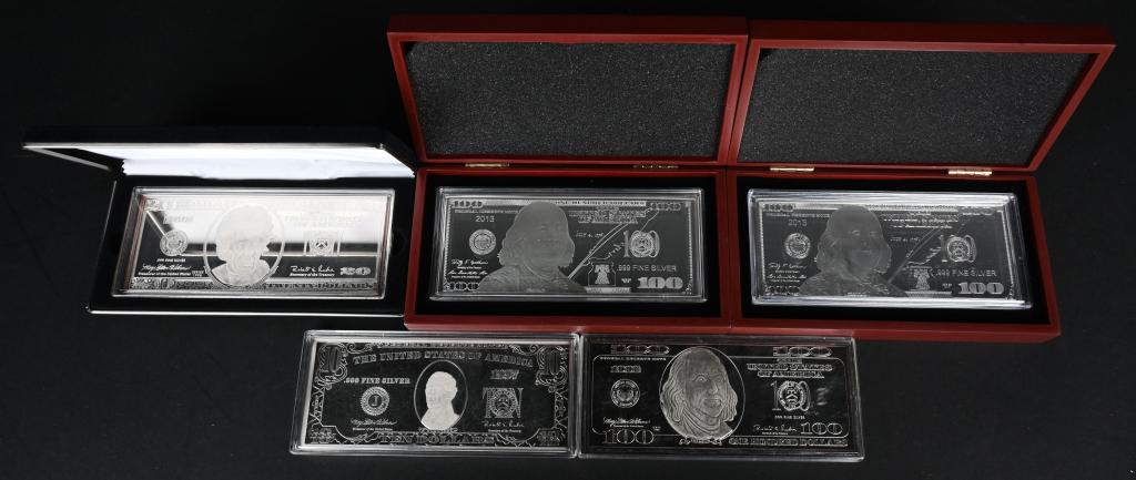 17ozt .999 SILVER DOLLAR BILL BARS (1 of 3)