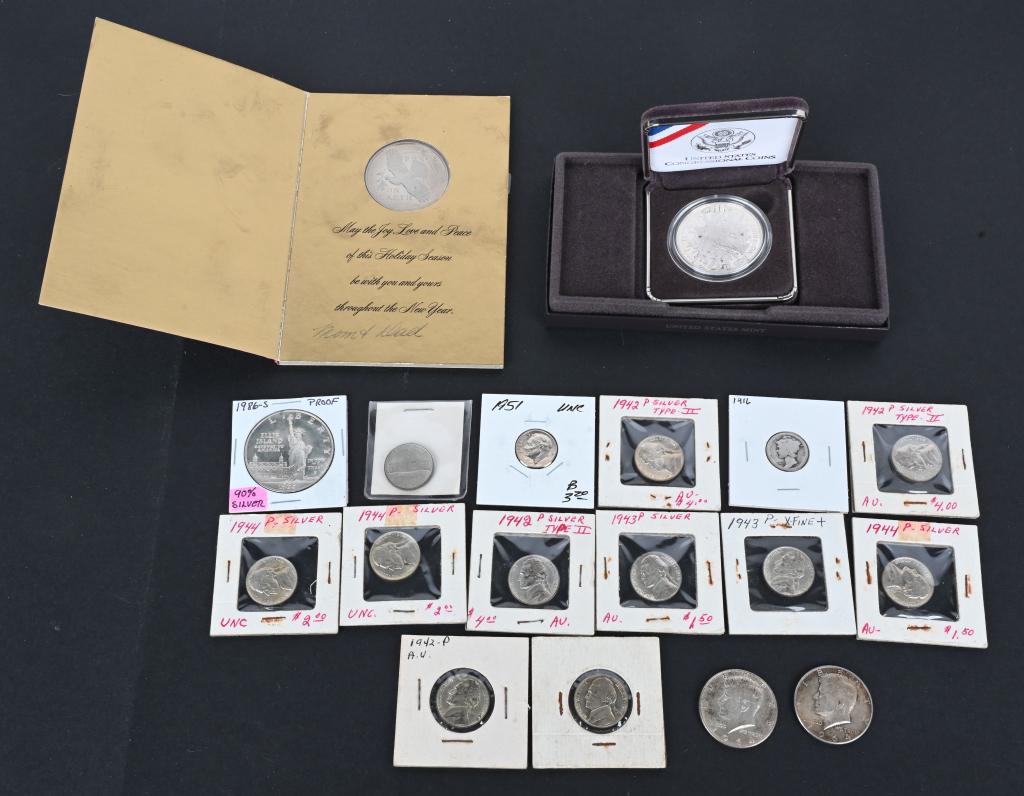 SILVER COIN LOT inc NICKELS (1 of 5)