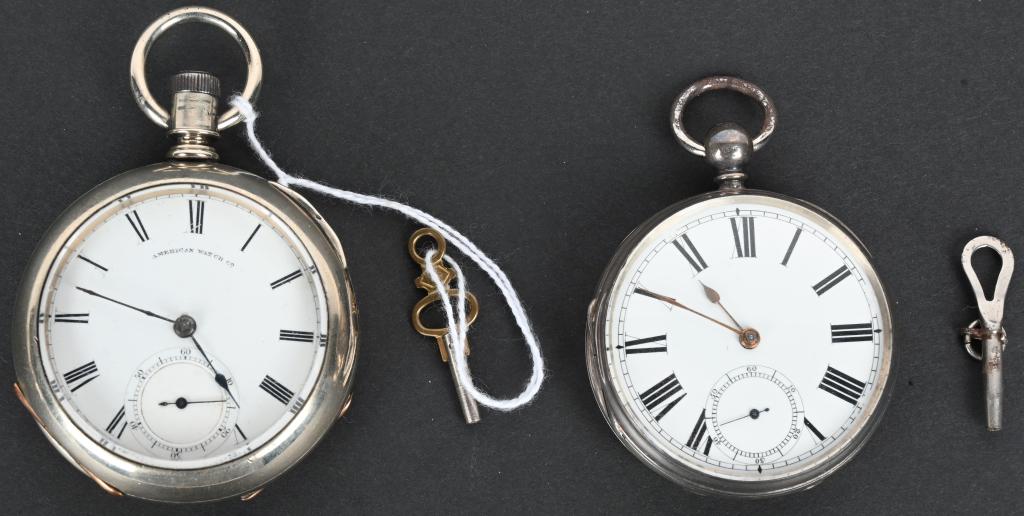 2- WALTHAM KEY WIND POCKET WATCHES (1 of 7)