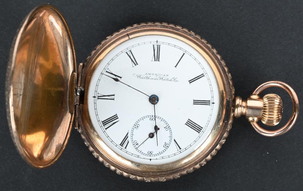 WALTHAM MODEL 1888 16S, 7J POCKET WATCH (1 of 6)