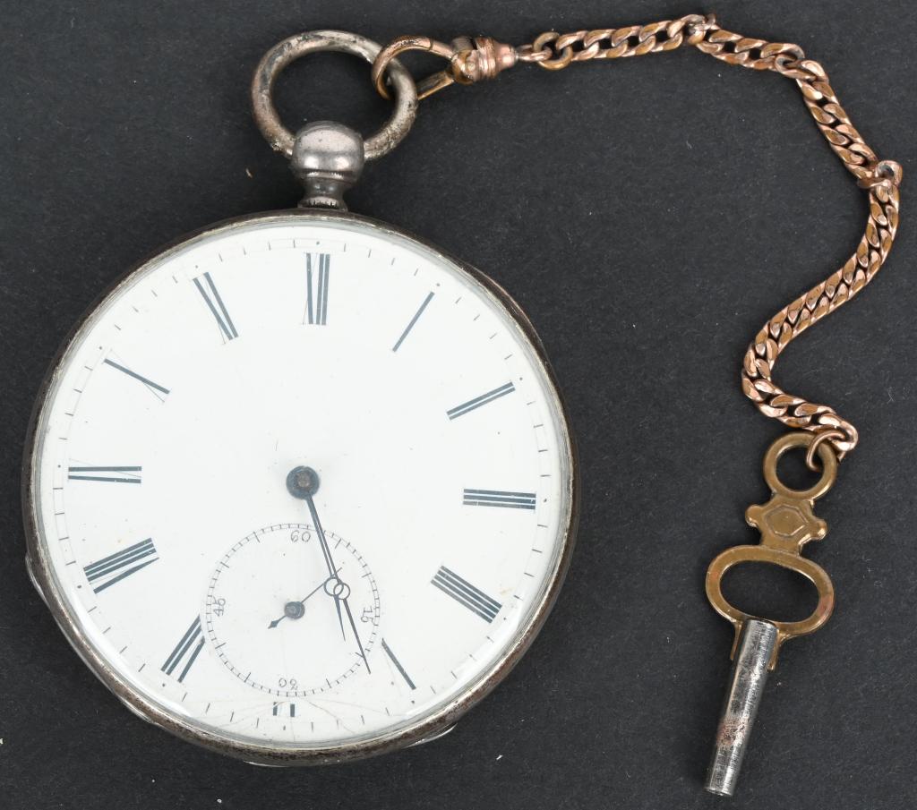 J. Girod 18s Key Wind Pocket Watch