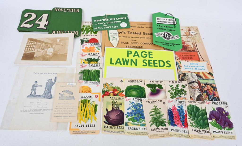 VINTAGE EPHEMERA LOT, MECHANICAL BANK ADV. & MORE (1 of 7)