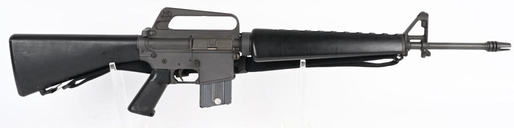 EXCELLENT FIRST YEAR COLT AR15 RIFLE (1964): SERIAL NUMBER SP02152 BARREL 20" CALIBER .223 MANUFACTURED 1964. Very early first year production(1964) Colt AR15 rifle with 3 prong flash hider , triangular handguard, butt with out trap and having r