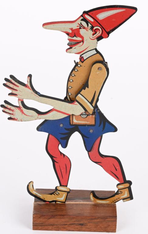 GERMAN TIN JESTER CLICKER TOY (1 of 2)