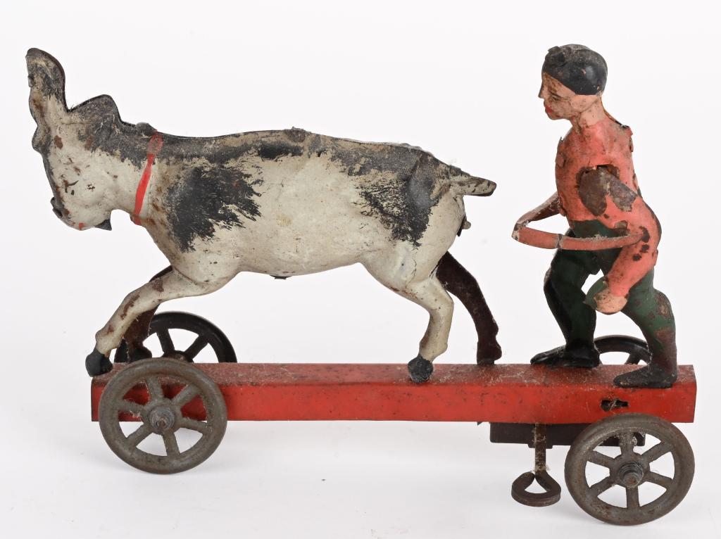 GERMAN TIN WINDUP BOY WITH GOAT (1 of 4)
