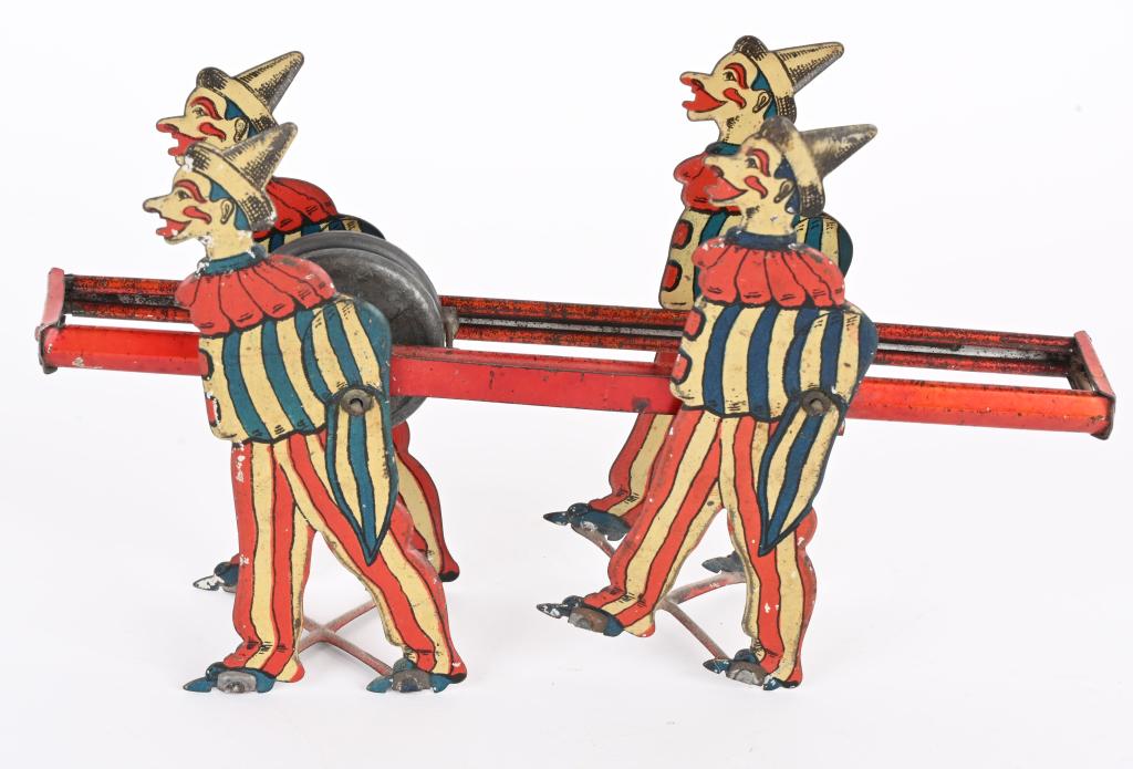 TIN WALKING CLOWNS GYRO TOY (1 of 5)