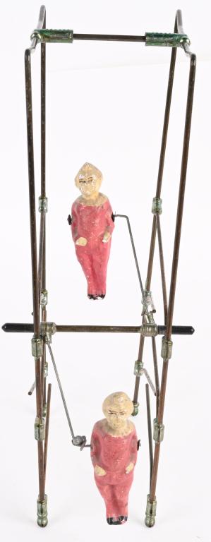 METAL & COMPOSITION CLOWN ACROBATS GRAVITY TOY (1 of 5)