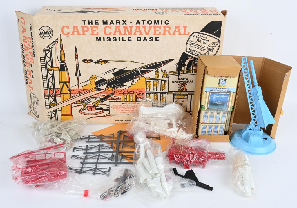 MARX CAPE CANAVERAL MISSILE BASE PLAYSEY w/ BOX (1 of 7)