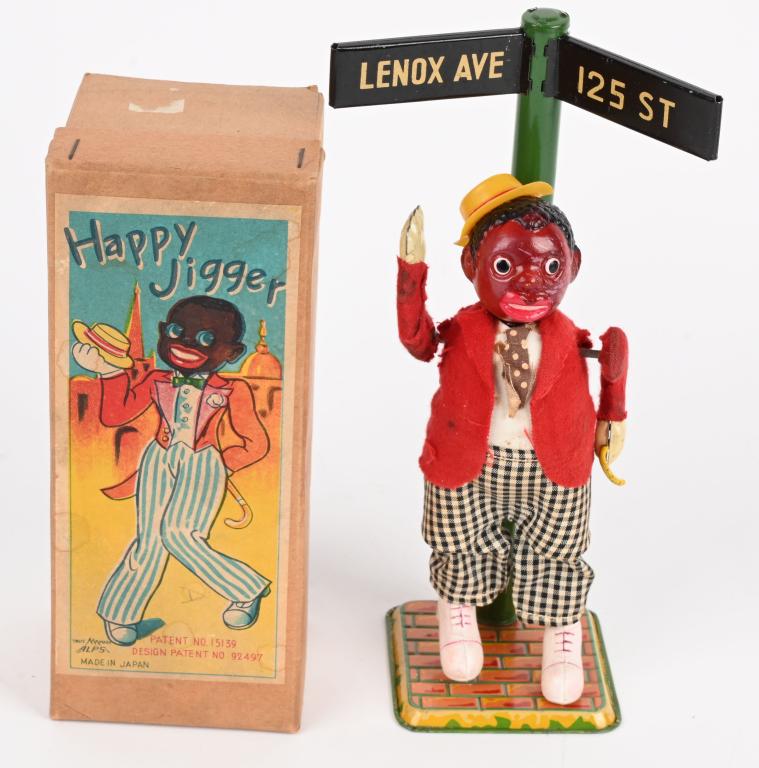 JAPAN celluloid windup HAPPY JIGGER w/ BOX (1 of 6)