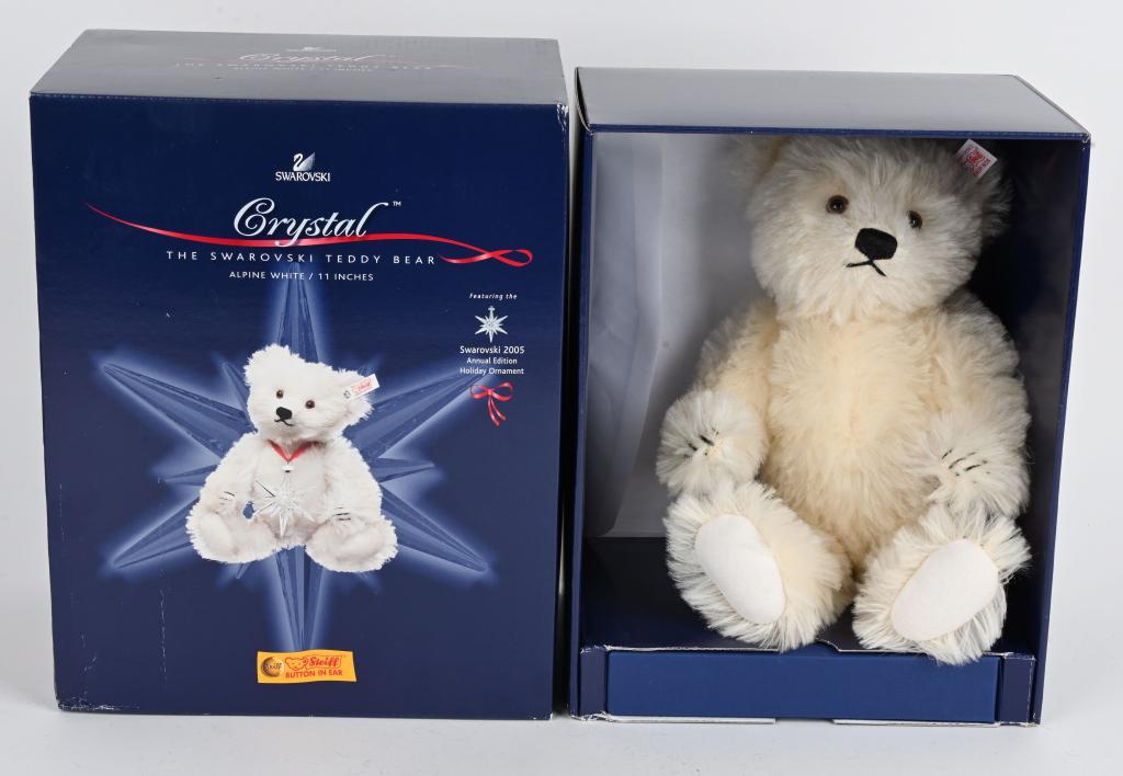 2005 STEIFF CHRISTMAS CRYSTAL TEDDY BEAR w/ BOX (1 of 5)