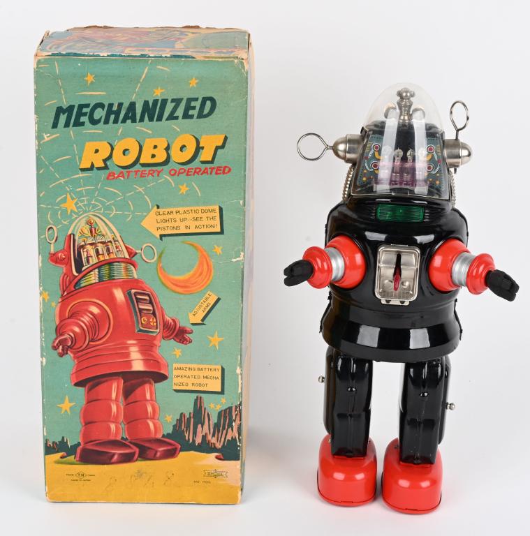 SHOWA TN BATTERY OP MECHANIZED ROBOT ROBBY w/ BOX (1 of 10)