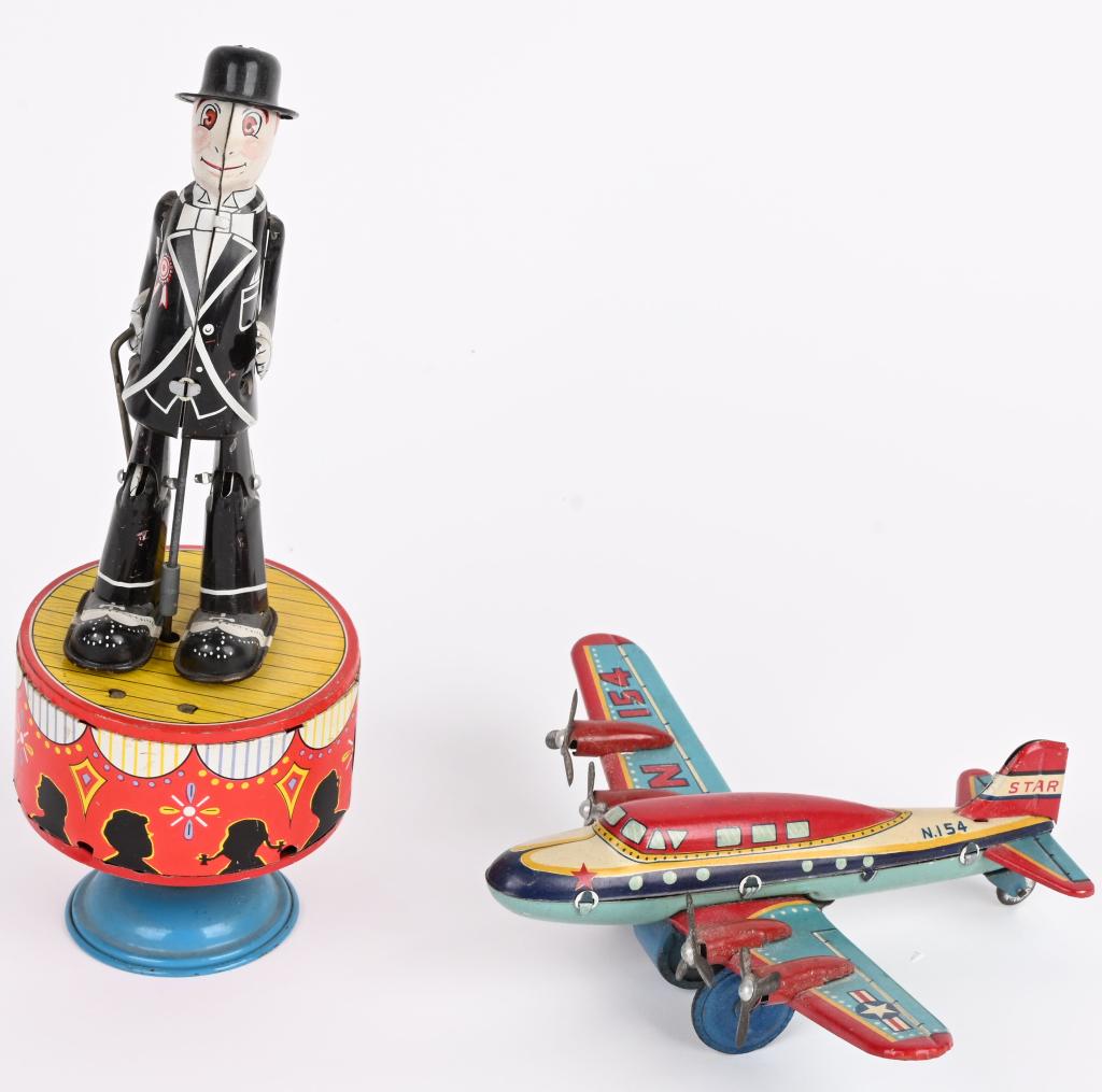 2- VINTAGE TIN WINDUP JAPANESE TOYS (1 of 5)