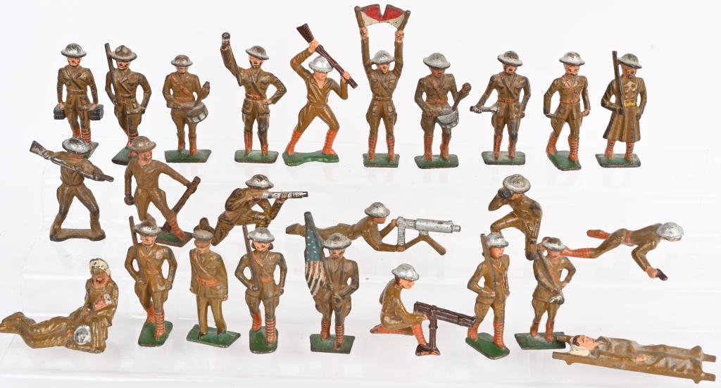 25- VINTAGE GREY IRON CAST IRON FIGURES (1 of 5)