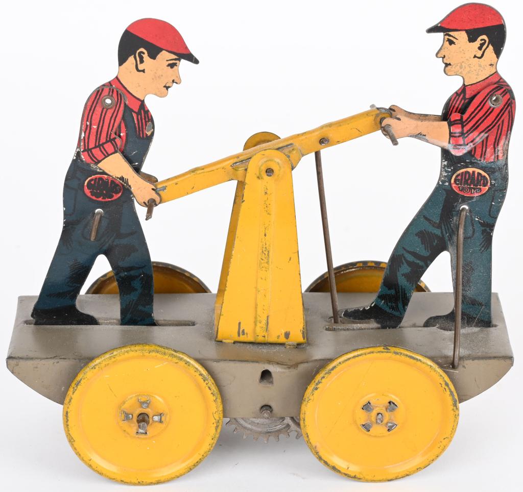 GIRARD TIN WINDUP 2 MAN HANDCAR (1 of 2)