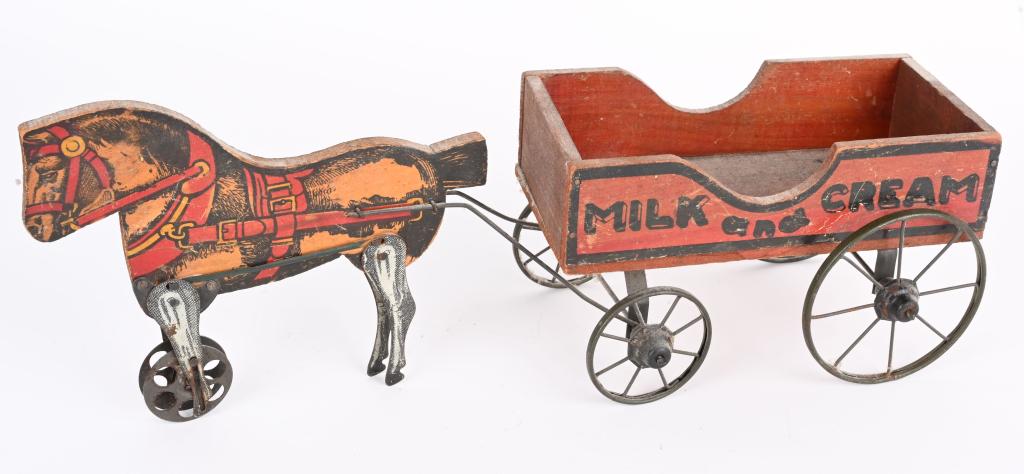 EARLY GIBBS HORSE DRAWN MILK and CREAM WAGON (1 of 3)