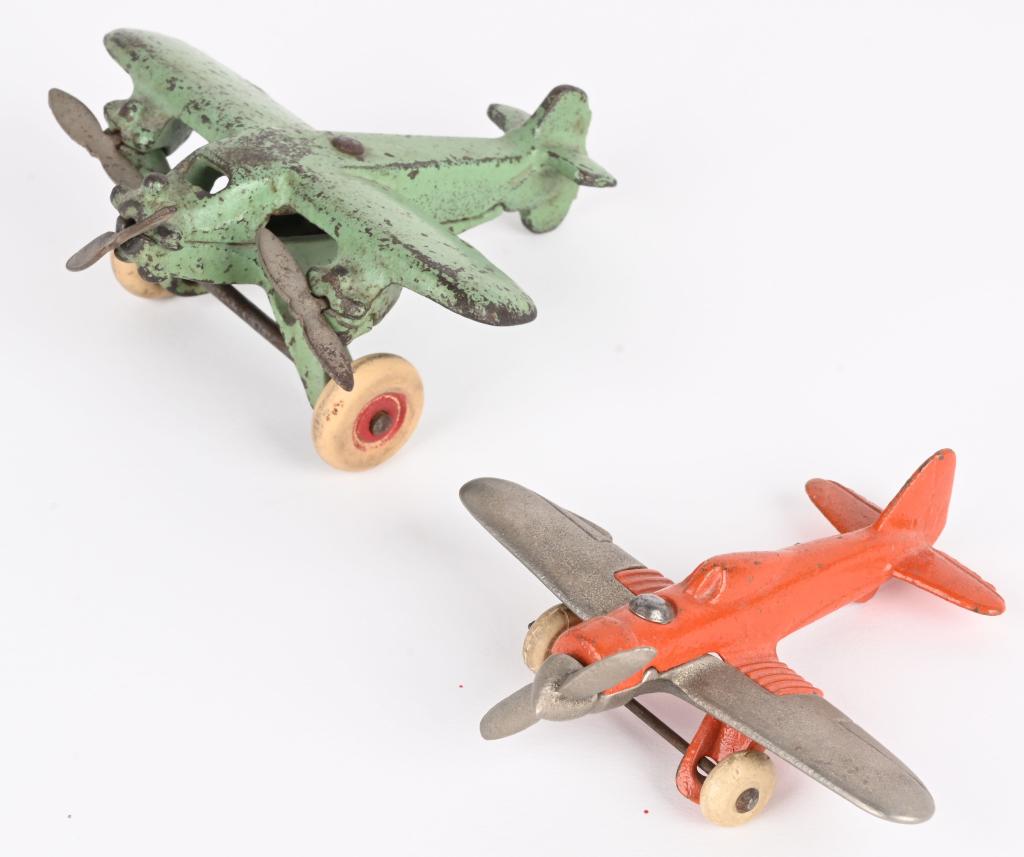 2- HUBLEY and ARCADE CAST IRON AIRPLANES (1 of 5)