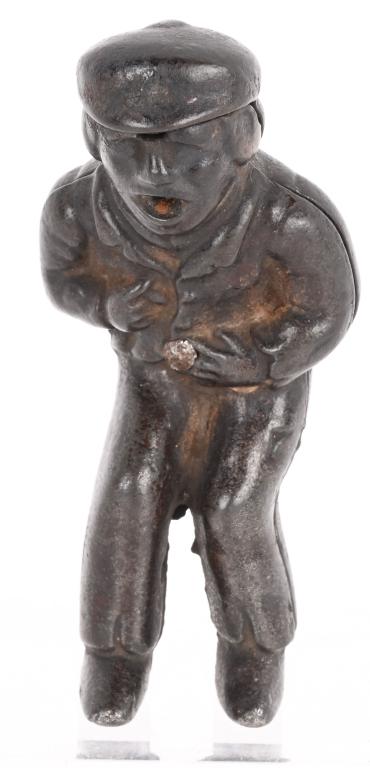 IVES 19th CENT. CAST IRON "MY FIRST CIGAR" FIGURE (1 of 5)