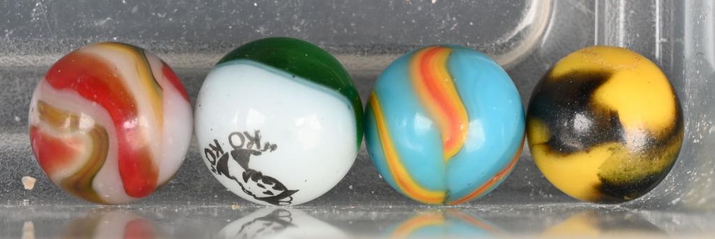 4- "RARE" PELTIER MARBLES (1 of 3)