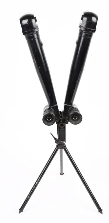 WWII JAPANESE TRENCH PERICOPE BINOCULARS WW2: Original Yamato Trench Periscope with tripod and case. No. 107219. 8X6. Optics clear, overall very good.