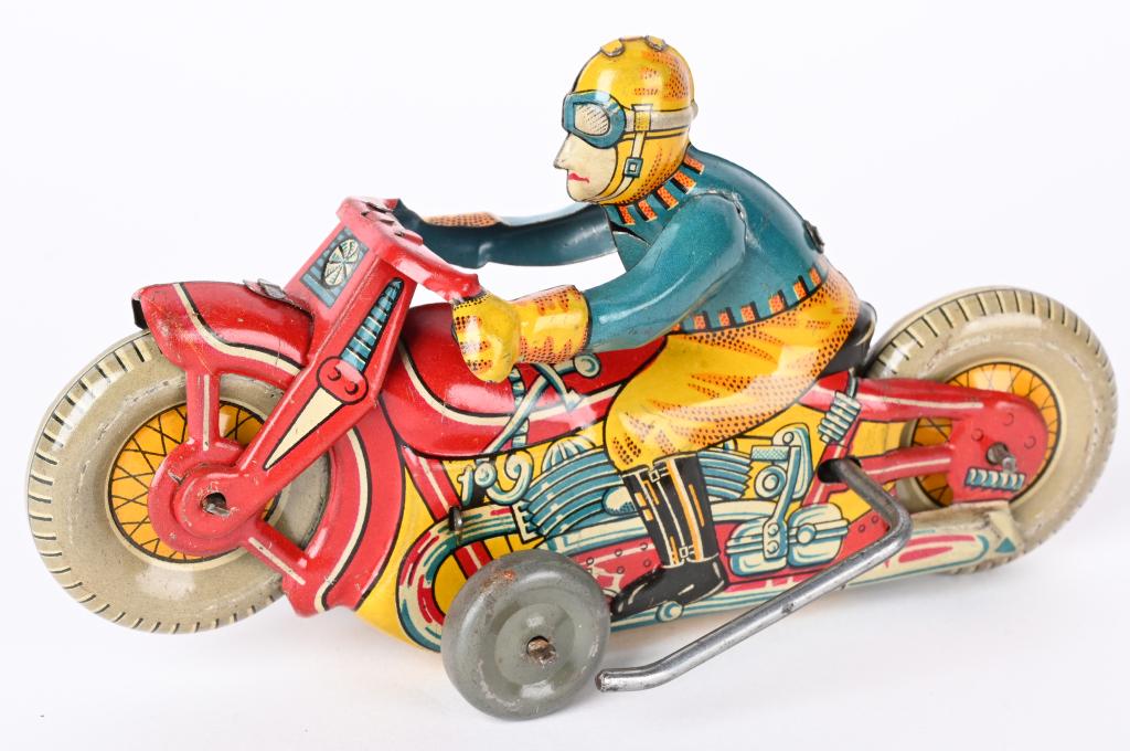 JAPAN TIN FRICTION ROLLOVER MOTORCYCLE (1 of 4)