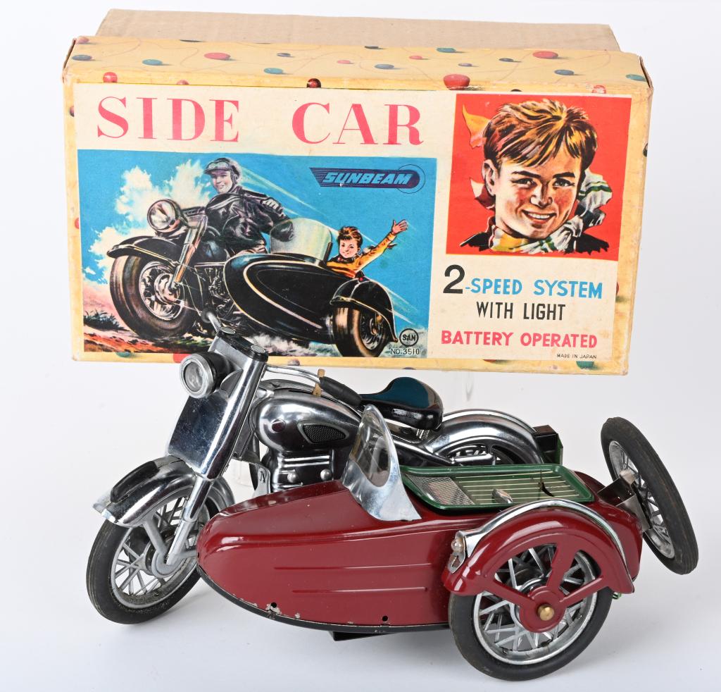 MARUSAN BATTERY OP SUNBEAM MOTORCYCLE w/ BOX (1 of 9)