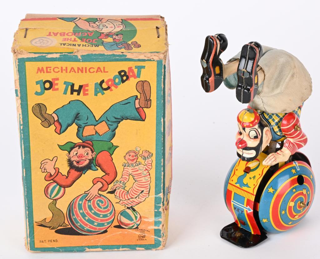 TPS TIN WINDUP JOE THE ACROBAT w/ BOX (1 of 6)