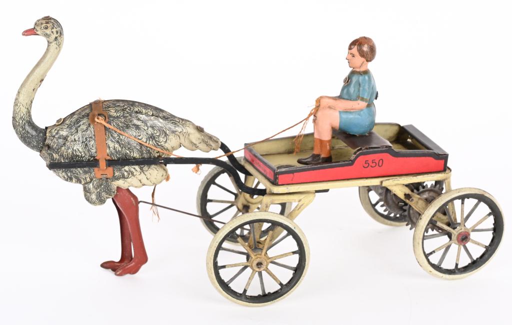 G&K TIN WINDUP OSTRICH CART (1 of 4)
