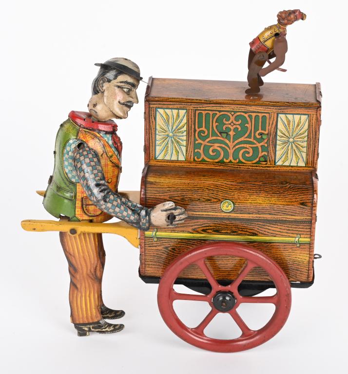 DISTLER TIN WINDUP ORGAN GRINDER & MONKEY (1 of 5)