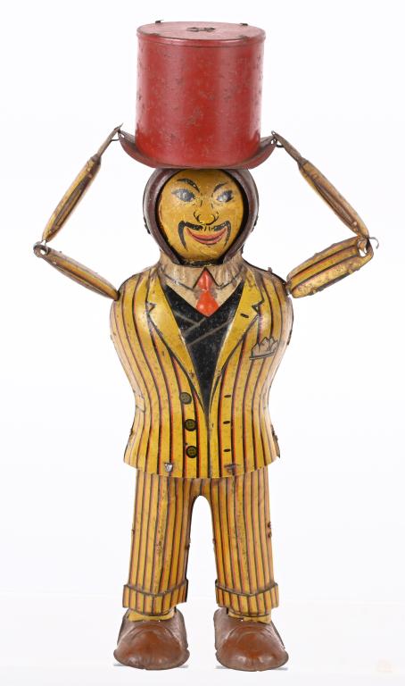 DISTLER TIN WINDUP MAN WITH 3 FACES (1 of 5)