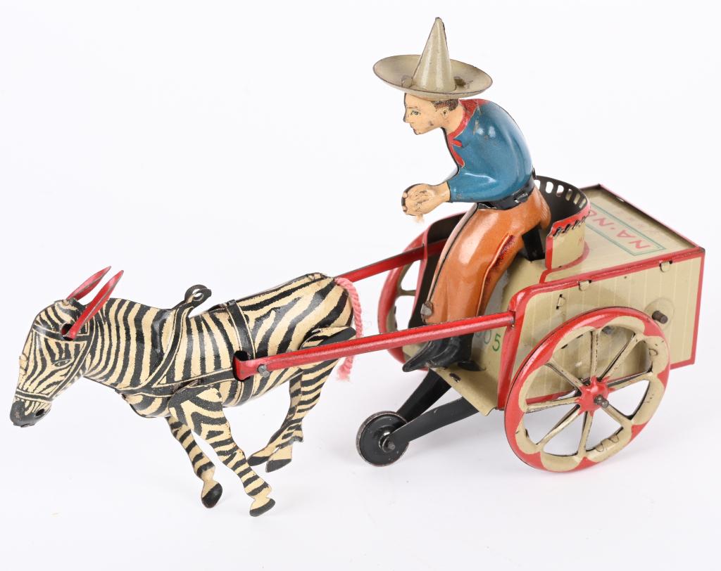 LEHMANN TIN WINDUP NA NU ZEBRA CART (1 of 4)