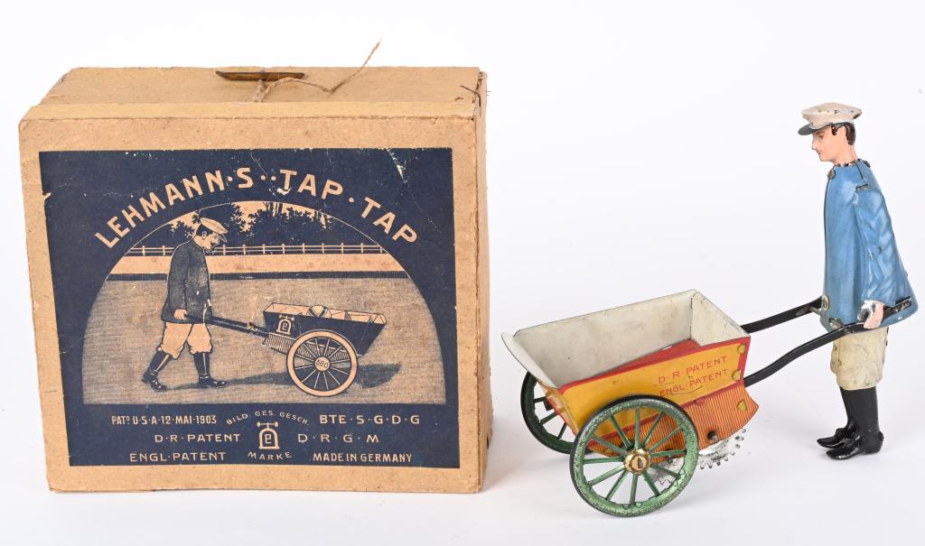 LEHMANN TIN WINDUP TAP TAP w/ BOX (1 of 9)